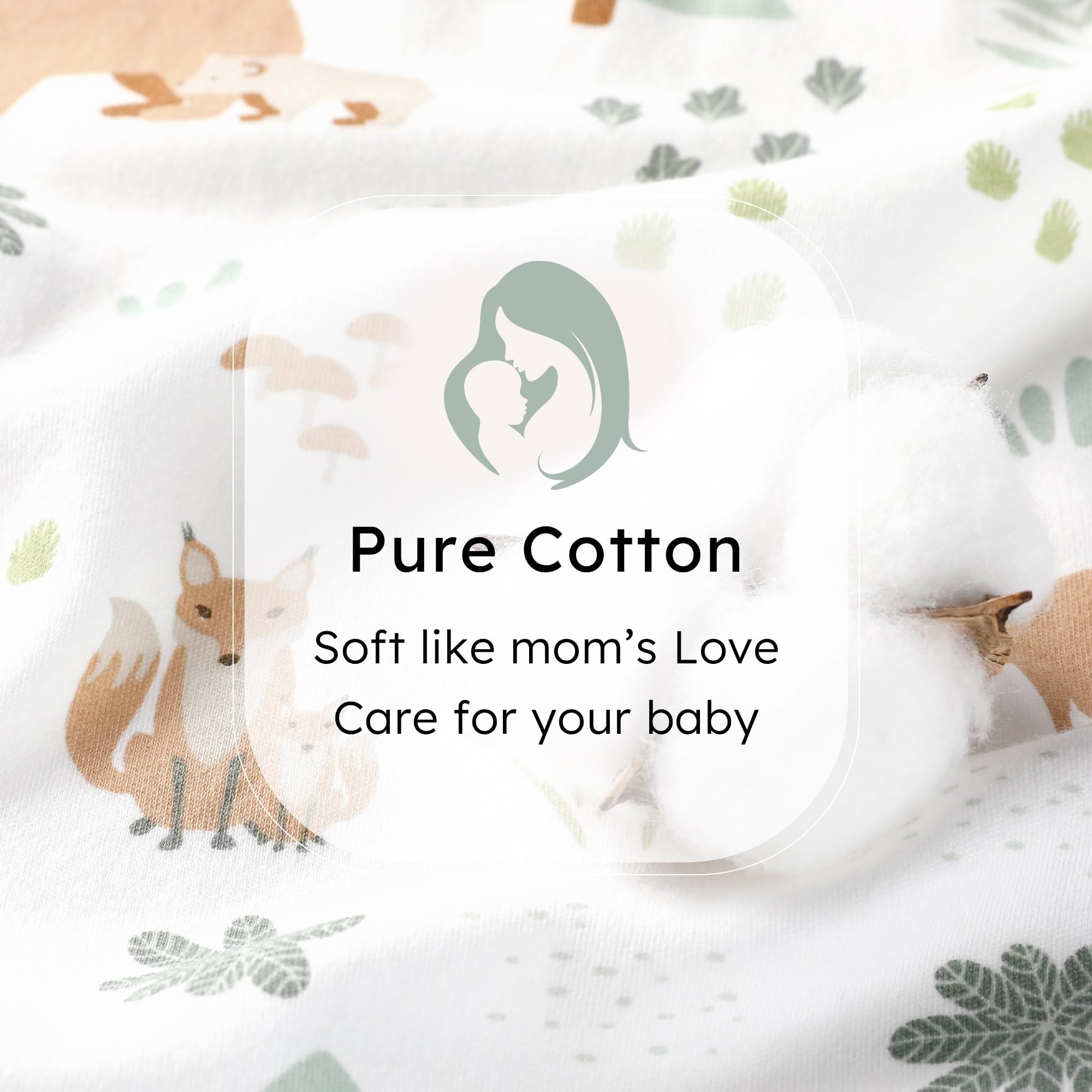 FIEMOL Baby Sleeping Bag 6-12 Months 0.5 Tog Baby Wearable Blankets Cotton - Image 3