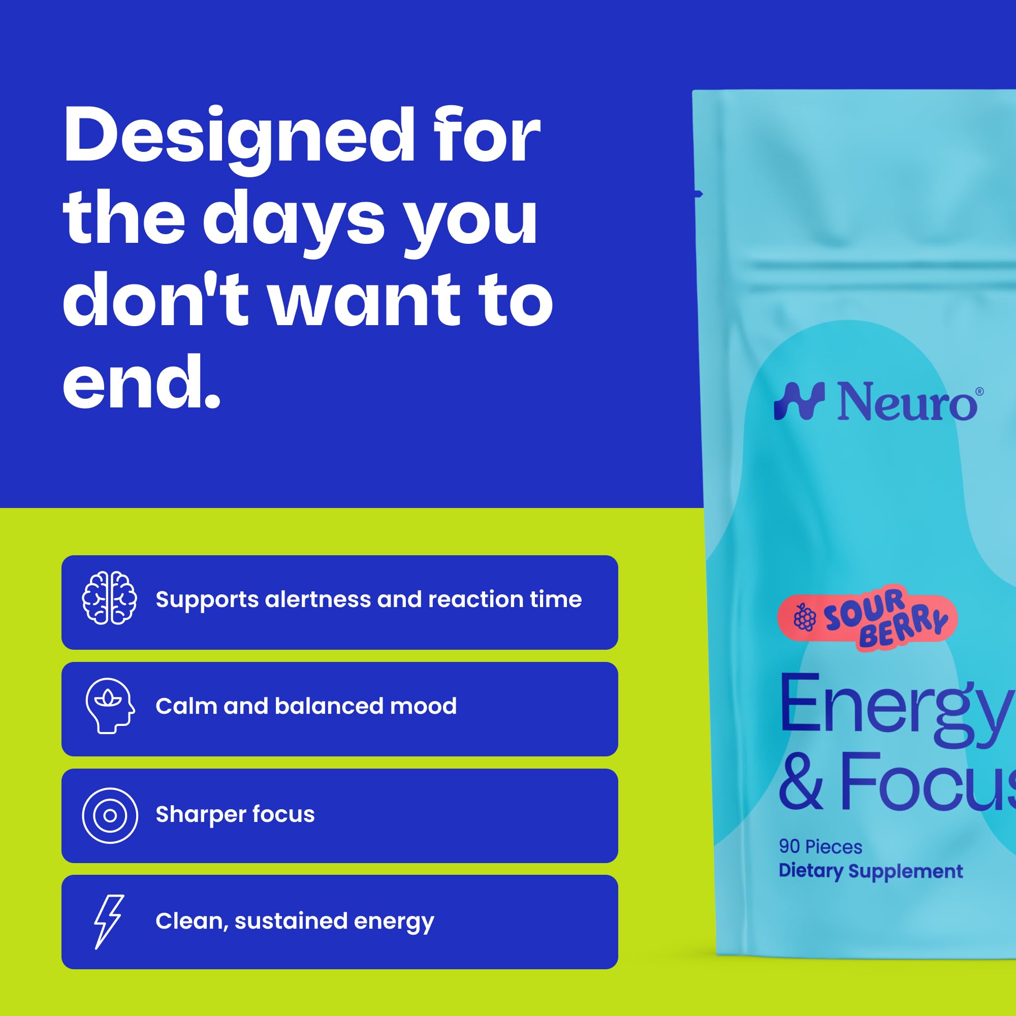 Neuro Energy & Focus Mints, Sour Berry, 90 Count — Amazon image 3