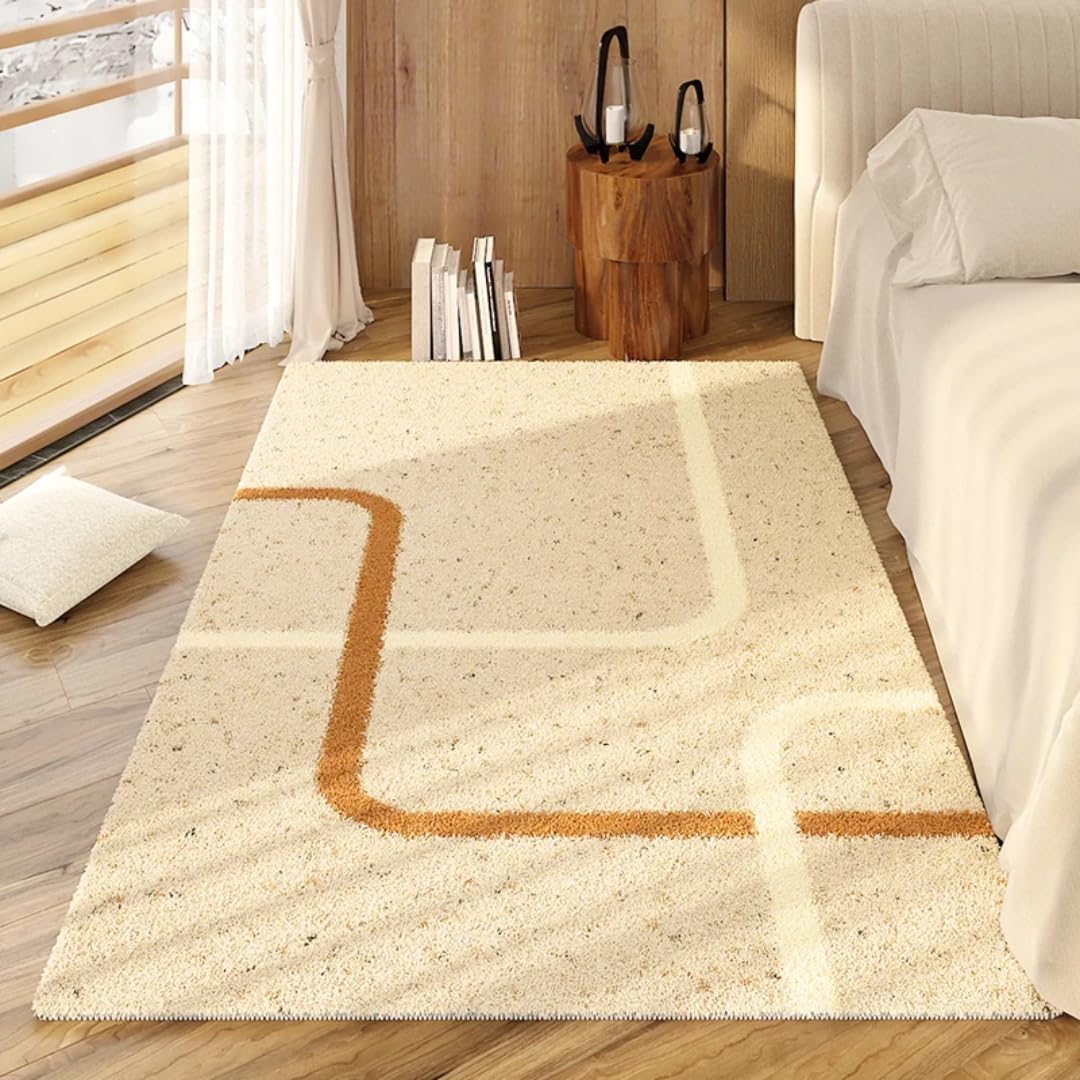Tapis de chambre chic et moelleux | Confort luxe pour salon 100x160cm