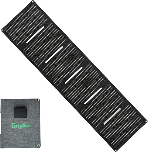 Panel solar portátil, IP65 impermeable 60 W 18 V ETFE panel solar plegable de respaldo de energía, cargador solar esenciales para acampar