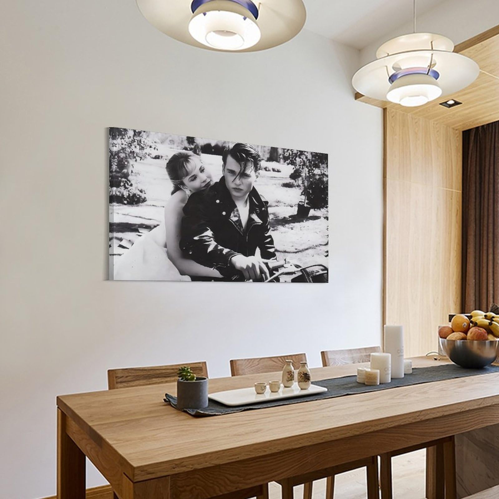Stampa artistica da parete su tela del film commedia di Cry-Baby Johnny Depp, per casa, bar, ristorante, garage, caffetteria, idea regalo, 60 x 90 cm