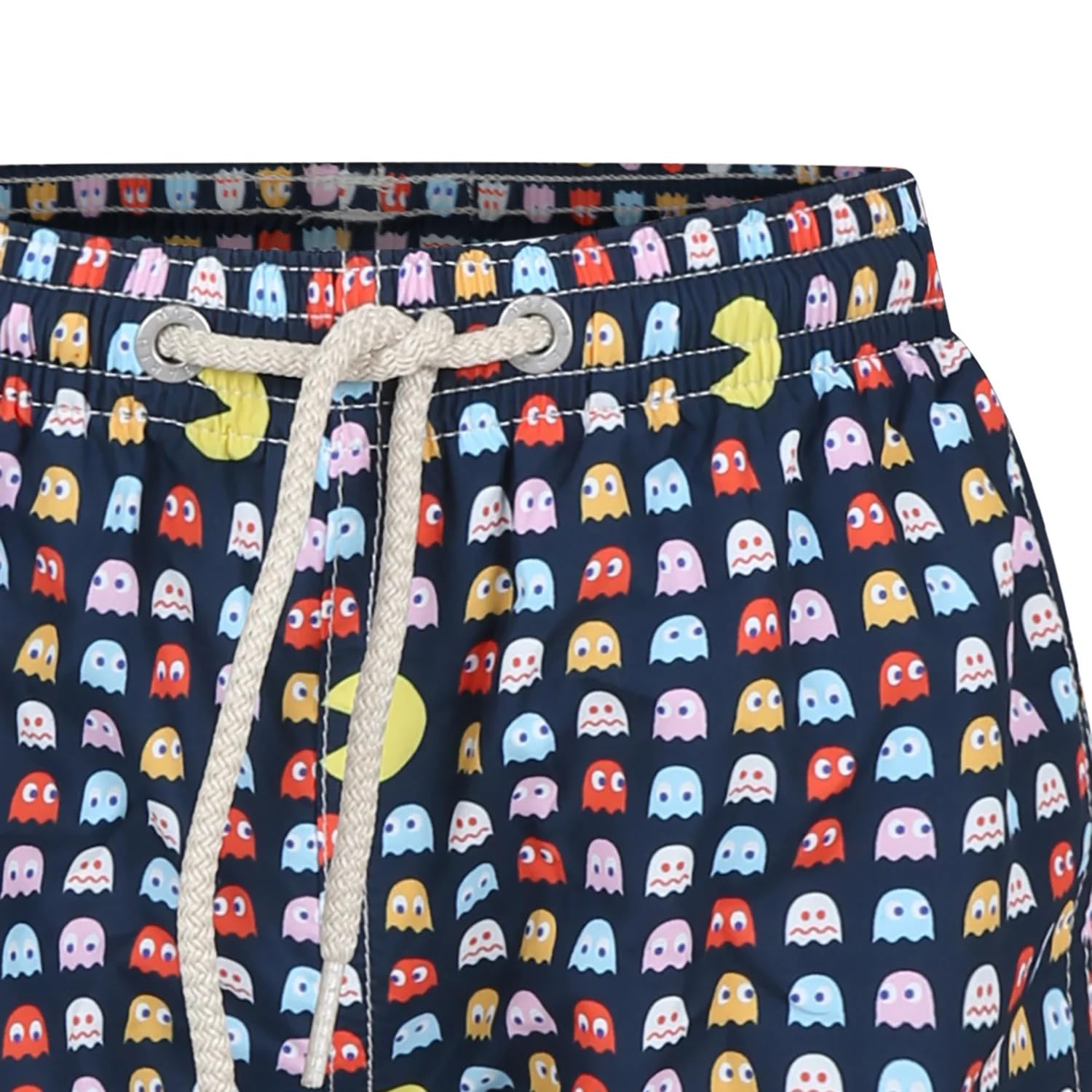 Saint Barth MC2 Costume Boxer Blu in Tessuto Leggero Stampa Games retrò