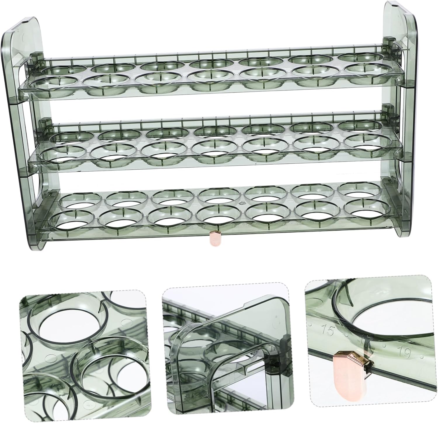 Refrigerator Egg Holder Flip Storage Box Egg Holder Multi-grid Easy Access Kitchen Storage
