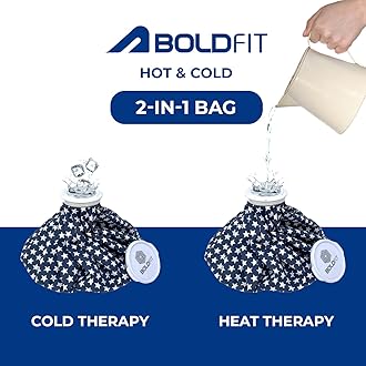 Boldfit Ice Bag for Pain Relief, Cold Therapy - 12 Inch Blue Star Ice Pack for Injuries and Cold Water Bag (Adults)