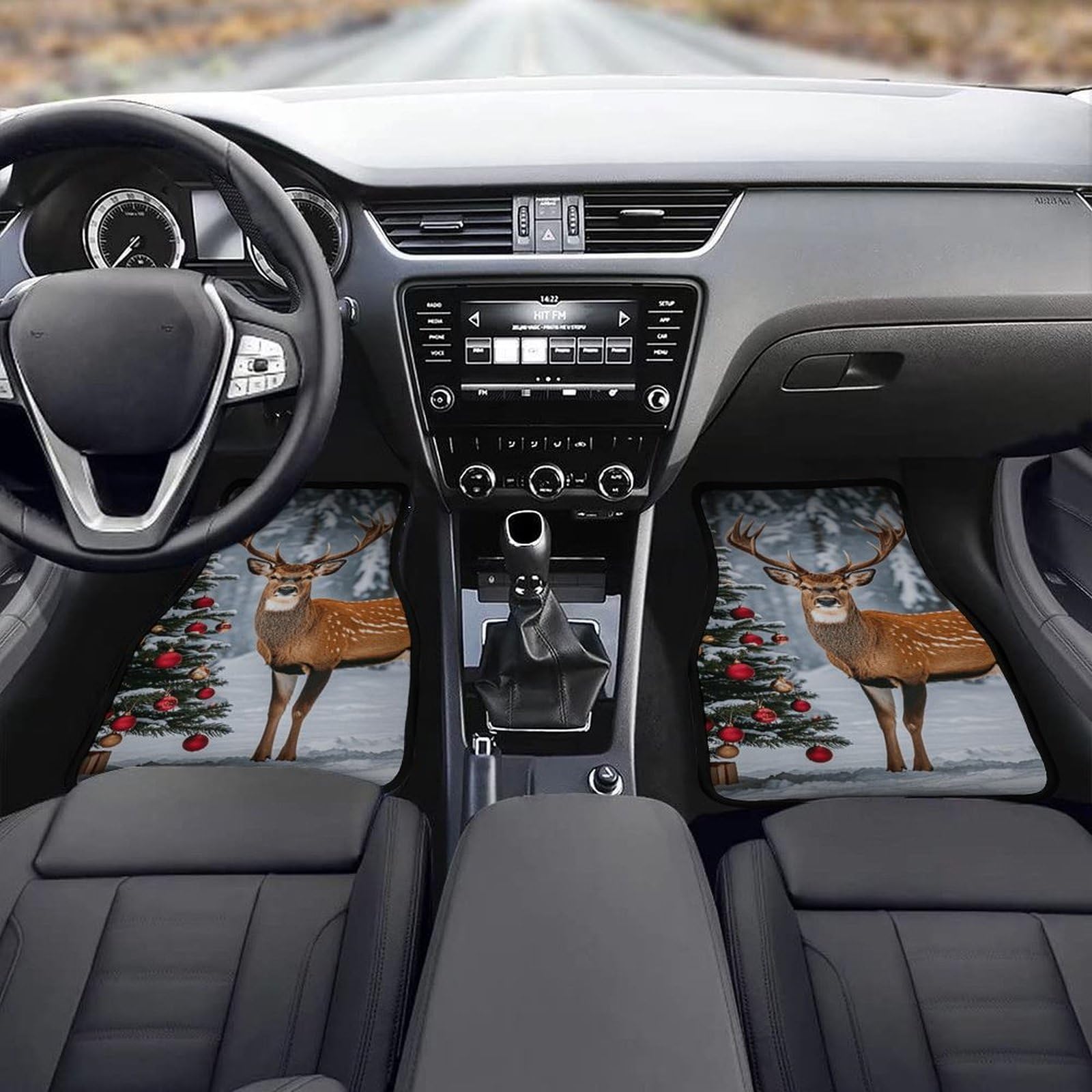 4 tappetini per auto, resistenti, antiscivolo, facili da pulire, adatti per la maggior parte delle auto, per tutte le stagioni, universali, adatti per SUV, berline e camion