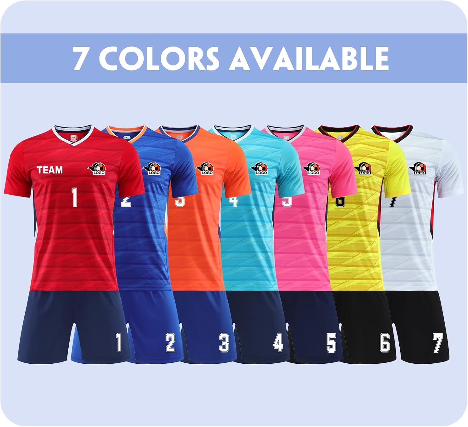 LAIFU Custom Soccer Jersey, Personalized Name,Team Name/Number/Logo Soccer Jersey - Image 4