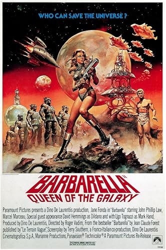 Posterazzi Póster de Barbarella Jane Fonda In 1977 Reissue Art 1968 (8 x 10)