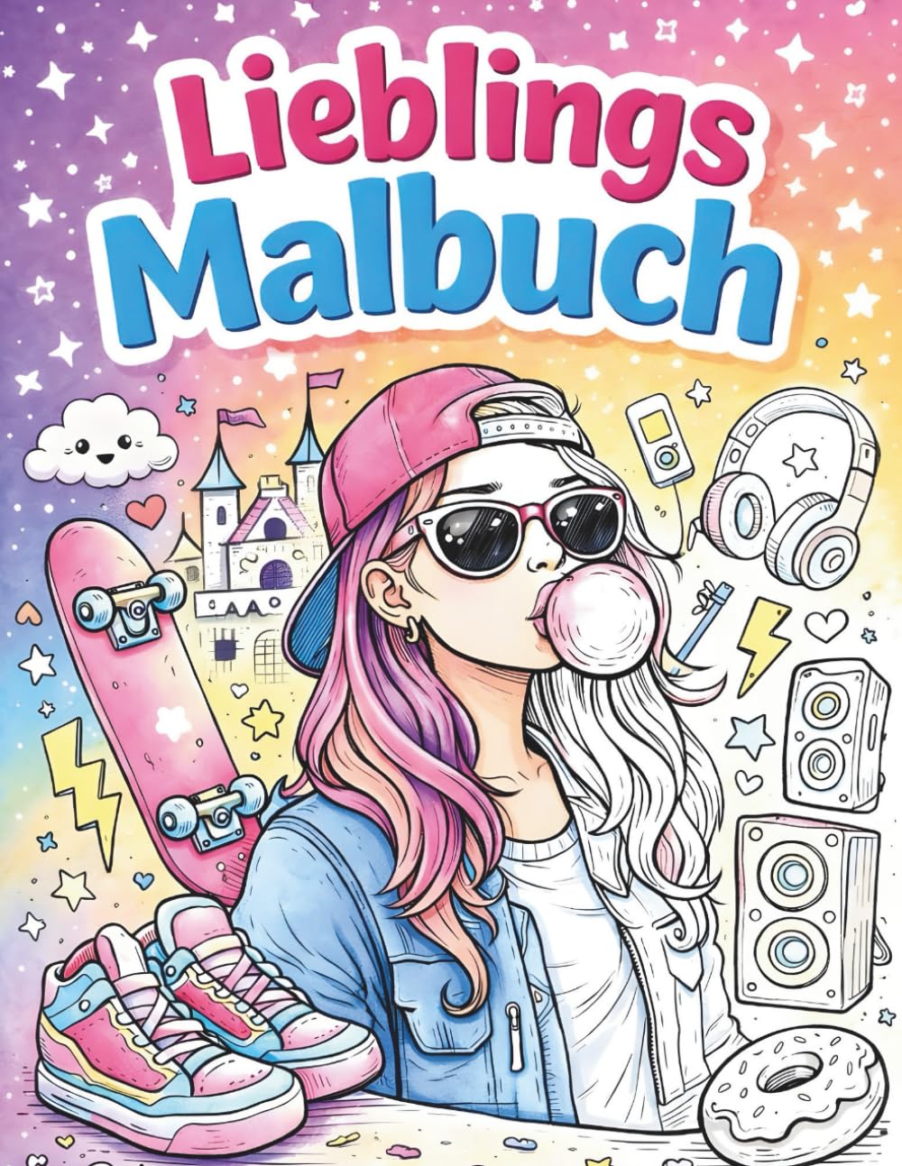 Lieblingsausmalbuch: Ein kreatives Ausmalbuch für Mädchen von 6–12 Jahren mit 60 verschiedenen Motiven, klaren Linien und viel Platz zum Ausmalen. ... Konzentration und macht einfach Spaß.