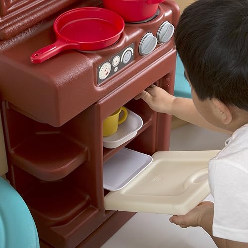 Miniatura 4 de Simplay3 Casa de campo con vista al jardín, casa de juegos para interiores y exteriores para 4 o más niños de 18 meses en adelante (52 pulgadas de