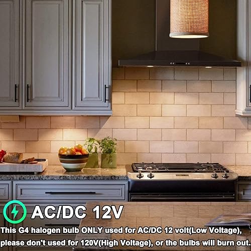 Miniatura 7 de Bombilla halógena G4 de 20 W, paquete de 12 bombillas G4 regulables para luz de disco debajo del gabinete, candelabros, iluminación de pista, CACC