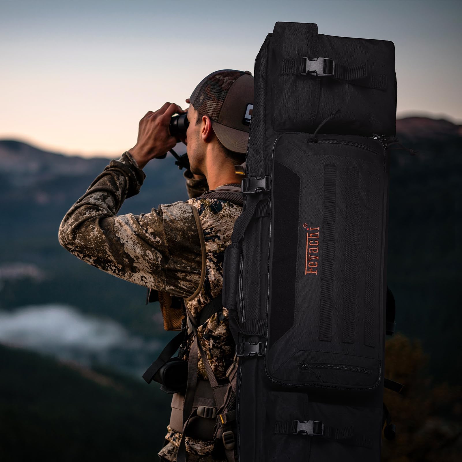 Feyachi Double Étui à Fusil 42 Pouces Etui Portable pour Fusil de Chasse