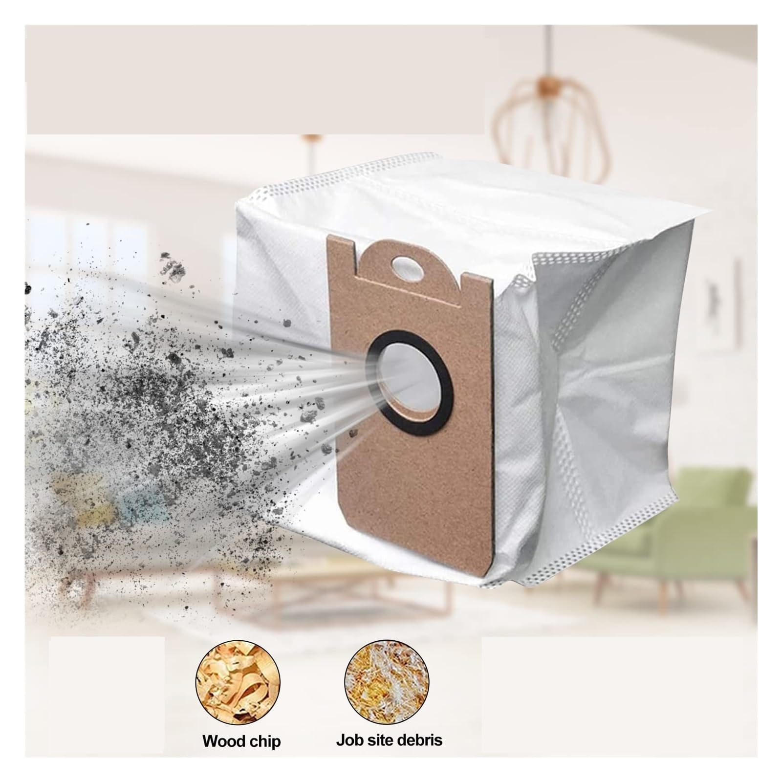 Compatible for Proscenic M8 Pro M7 Pro, Bolsa de Limpieza Piezas de Repuesto Accesorios for aspiradoras Bolsa for el Polvo Bolsa de recolección de Polvo Bolsas de Tela de Gran Capacidad de 2,5 L (Col