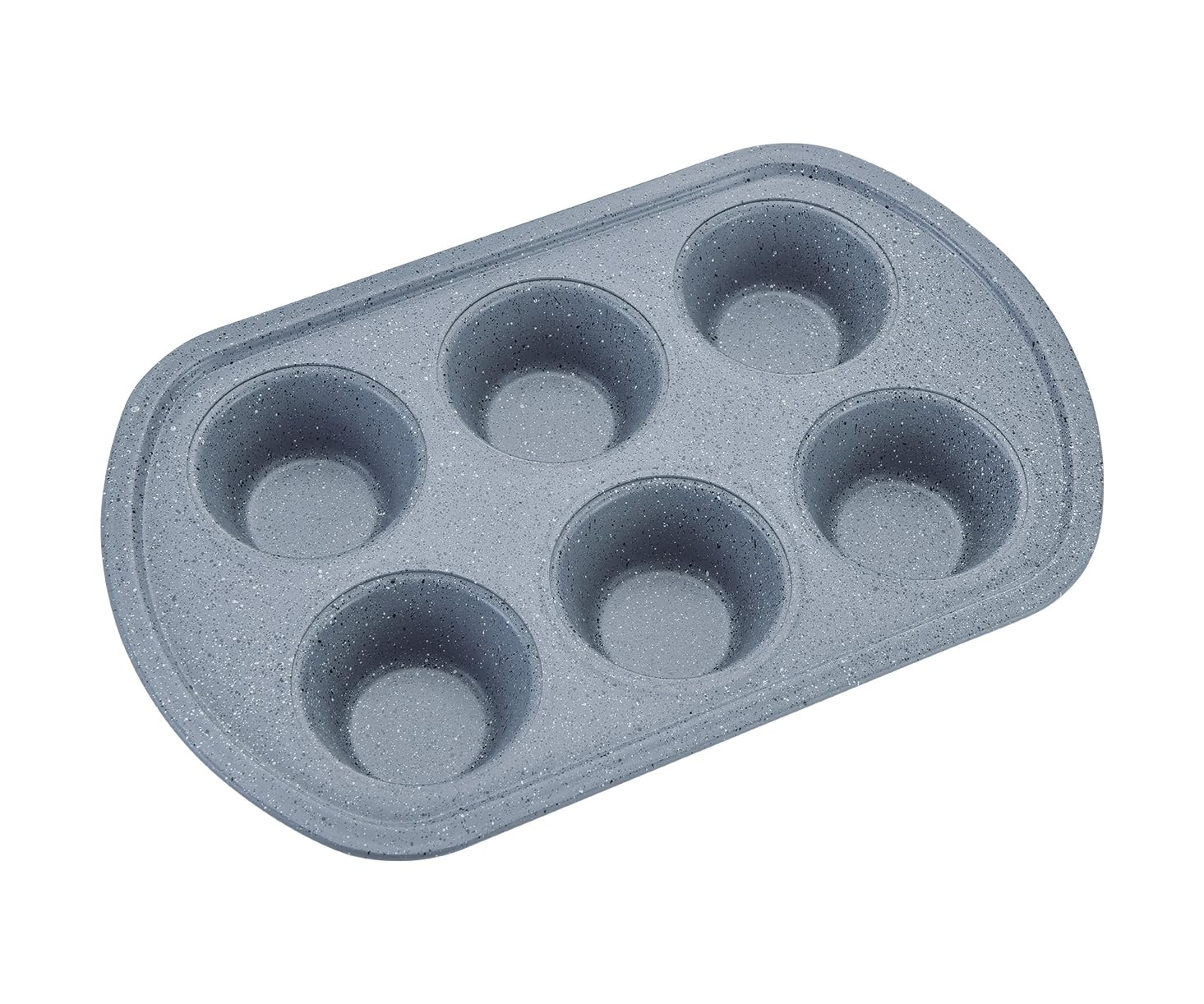 apollo THE HOUSEWARES BRAND Muffin Cupcake Tin, 6 Cups, Bake Fairy Cakes