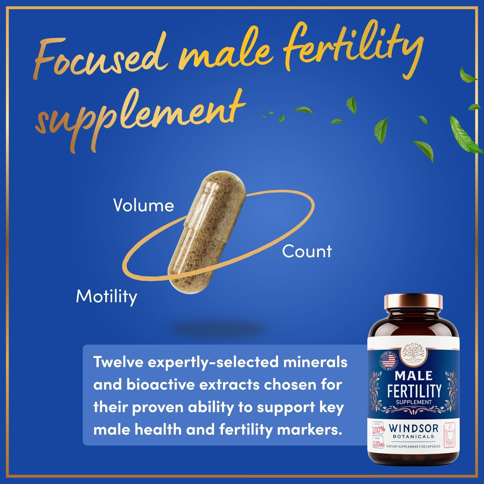 Fertility Supplements for Men Prenatal Vitamins - Zinc, Maca, Ashwagandha, L Arginine Plus Natural Extracts - Conception for Him Male Fertility Support Supplement - 4-Month Supply, 240 Pills — Amazon image 3