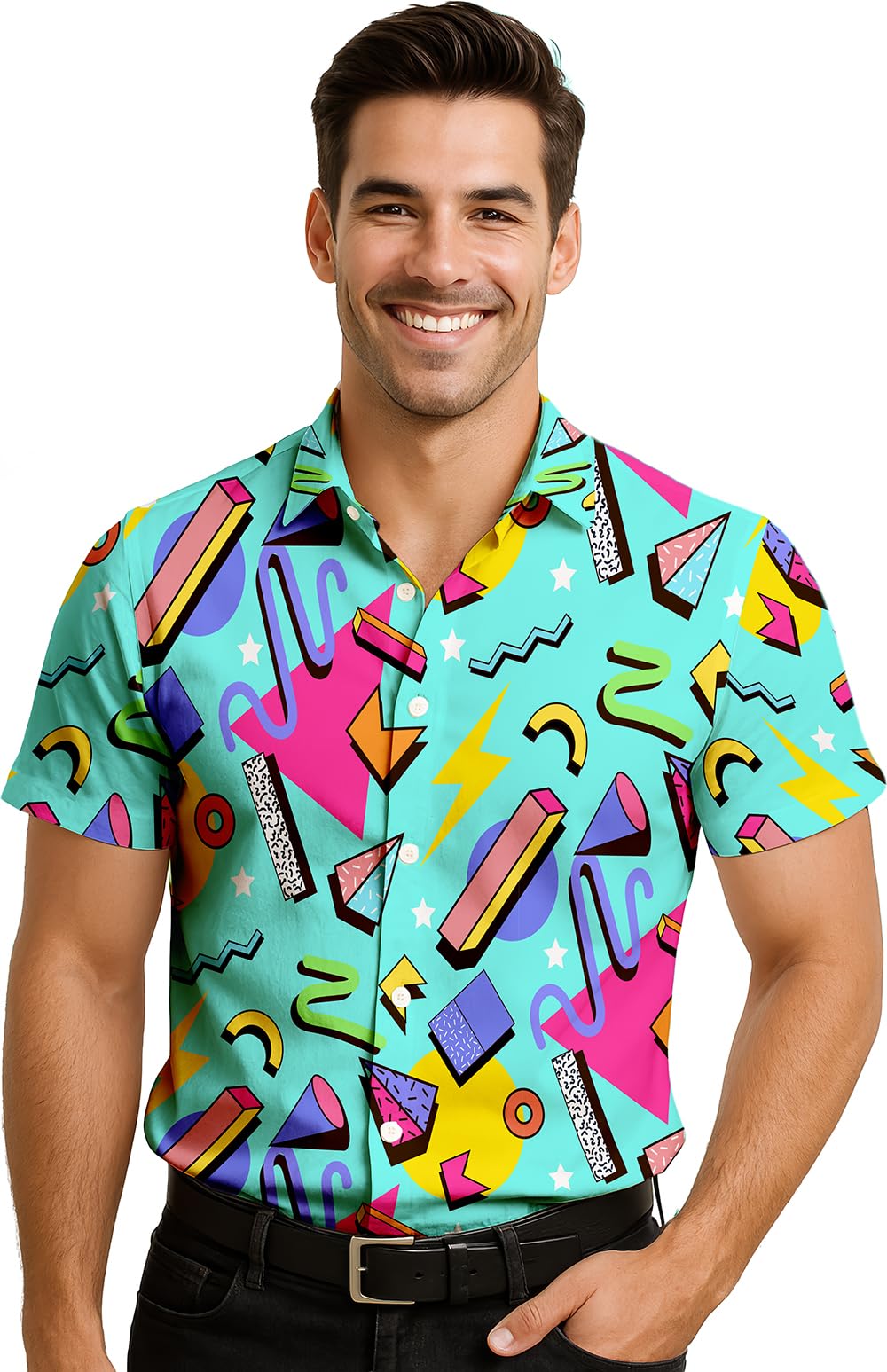 FIESTAS GUIRCA Blue 80s Shirt