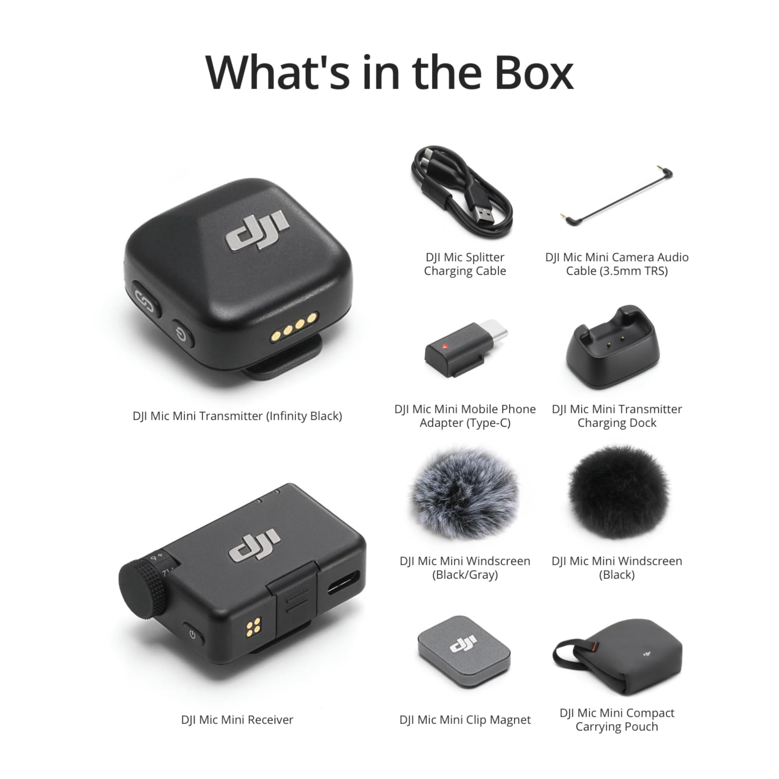 DJI Mic Mini（1 TX + 1 RX） ワイヤレス マイク DJI(ディージェーアイ) DJI Mic Mini(1 TX+1 RX)(1 TX+1 RX