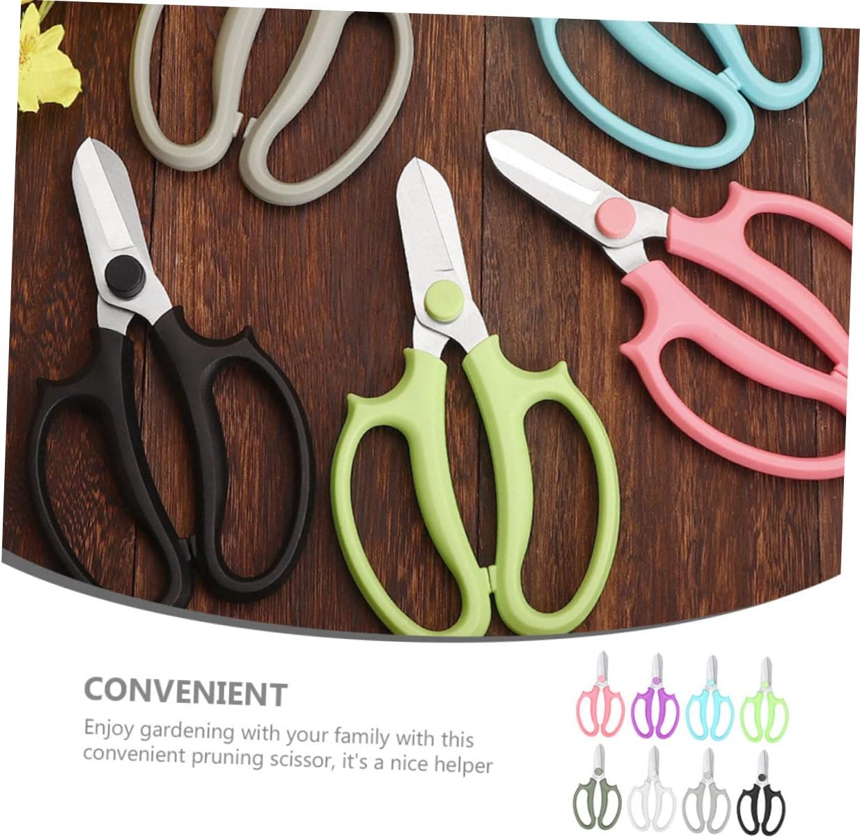8pcs Multifunctional Flower Pruning Scissors Lightweight Garden Trimming Shears for Easy Flower Arrangement for Potted Plants Hedges and Orchards
