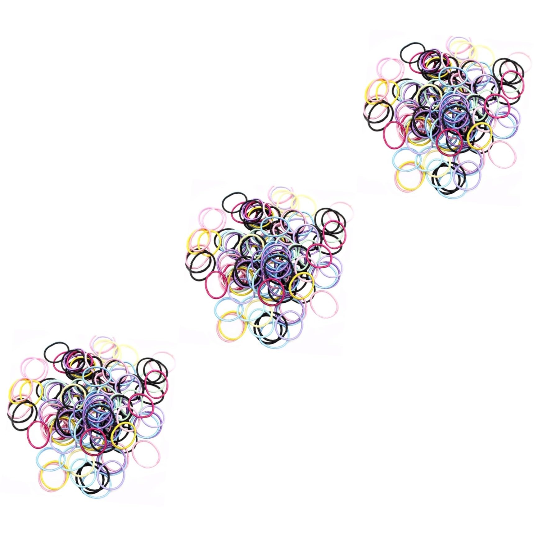 minkissy 600piezas Gomillas Elásticas Multicolores Para Juego Anillos Para Coleta Accesorios Cabello Infantil