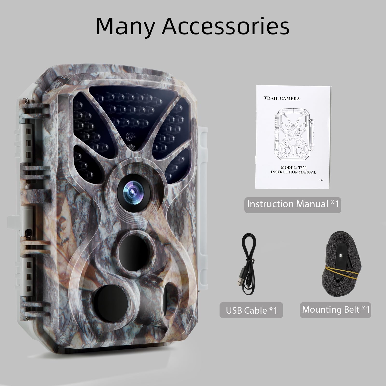 BlazeVideo 4K 64MP Wildkamera mit Bewegungsmelder Nachtsicht, 120° Weitwinkel Nachsichtkamera, 0,1s Schnelle Trigger Geschwindigkeit Wildkamera,IP66 wasserdicht