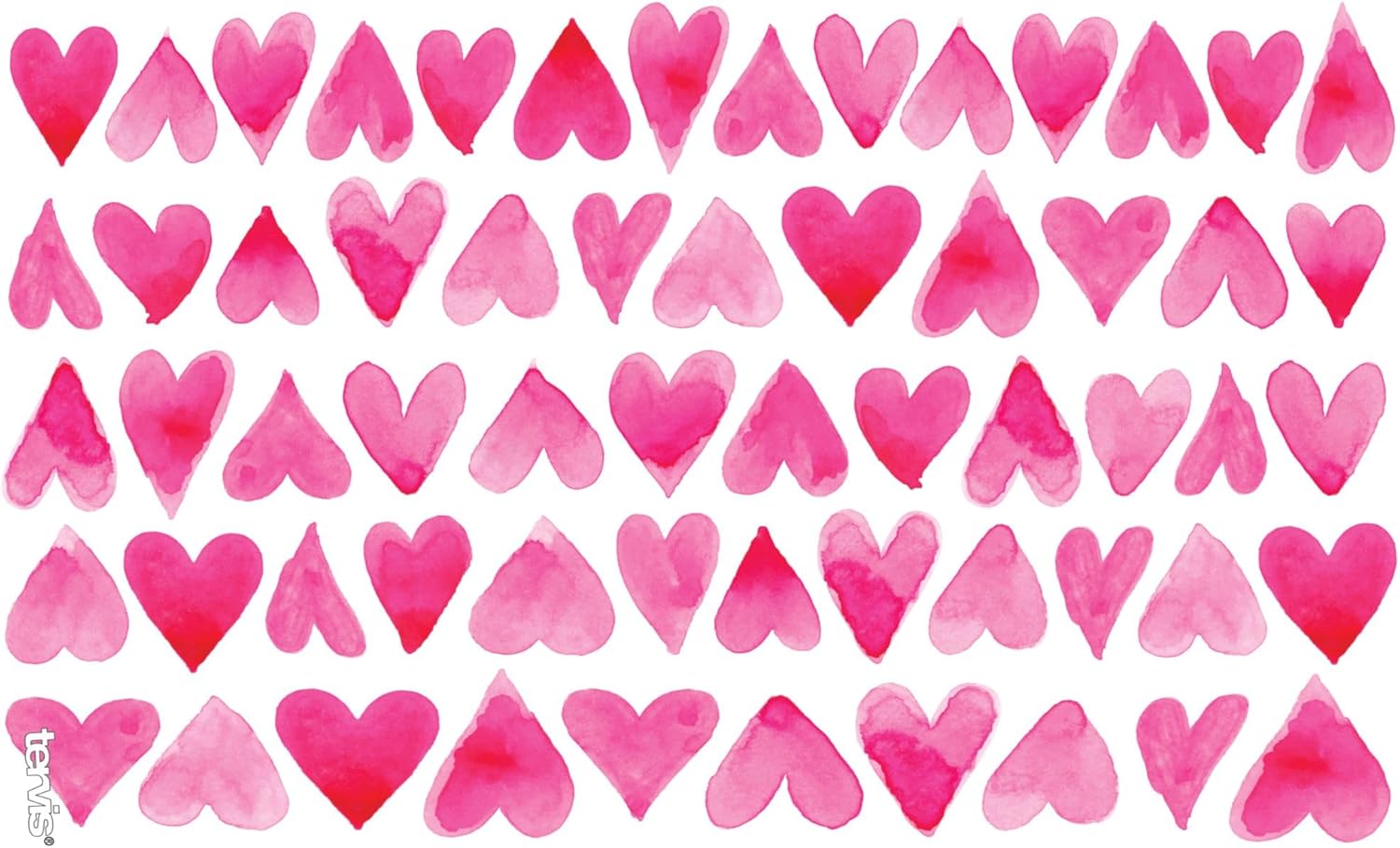 Tervis Valentine's Day Pink Hearts All Over Made in USA Double Walled Insulated Tumbler Travel Cup Keeps Drinks Cold & Hot, 16oz, Clear - Image 2