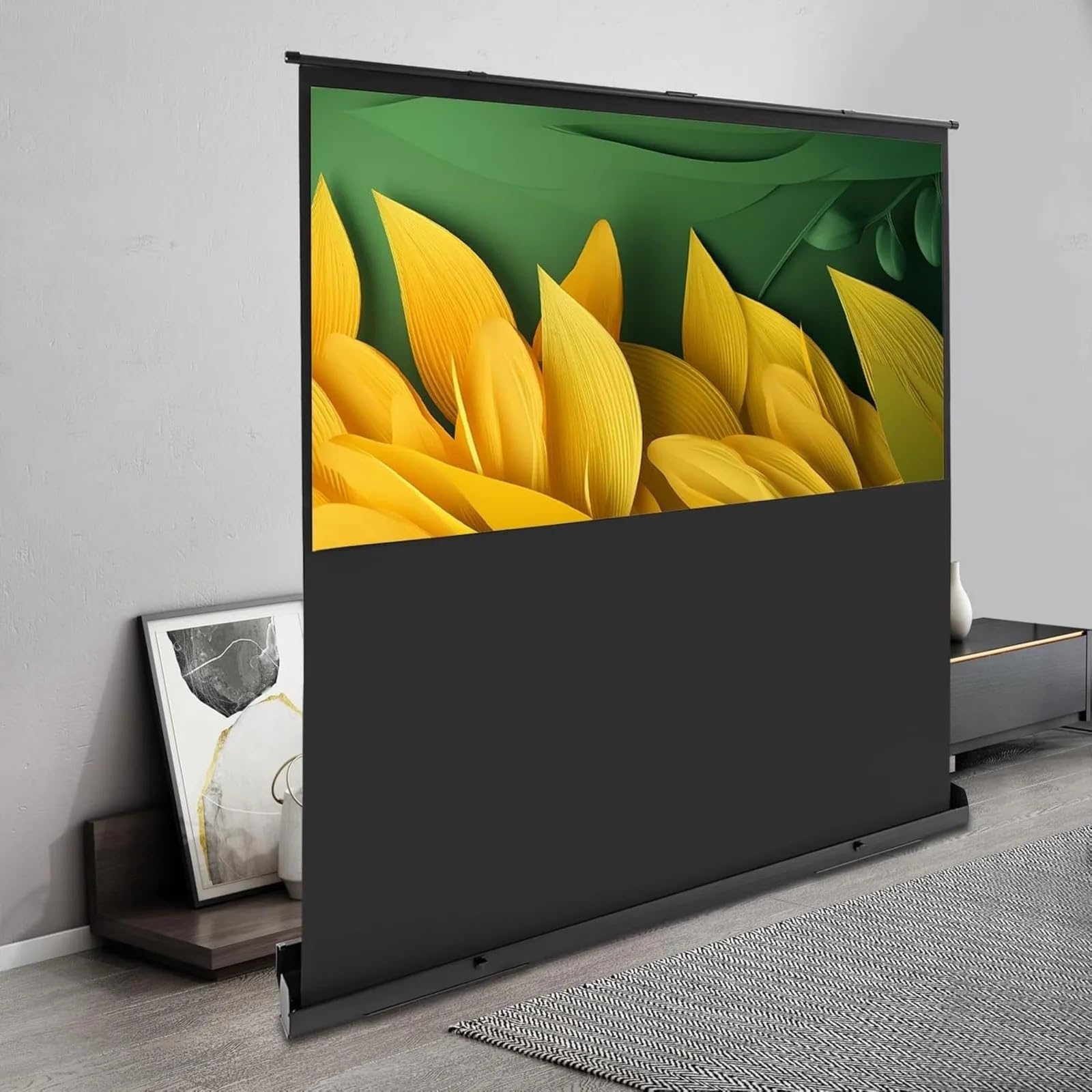 Toile Projection L'écran de projecteur Portable Tire vers Le Haut Camping vidéo cinéma Maison 4K et 8K HD