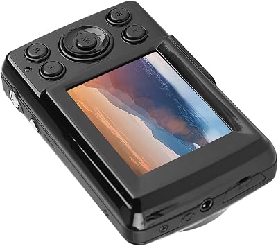 Mini Digital Camera, Compact 16MP 720P Video Camera with 2.4 Inch LCD 16X Digital Zoom Fill Light Portable Design for Travel Kids