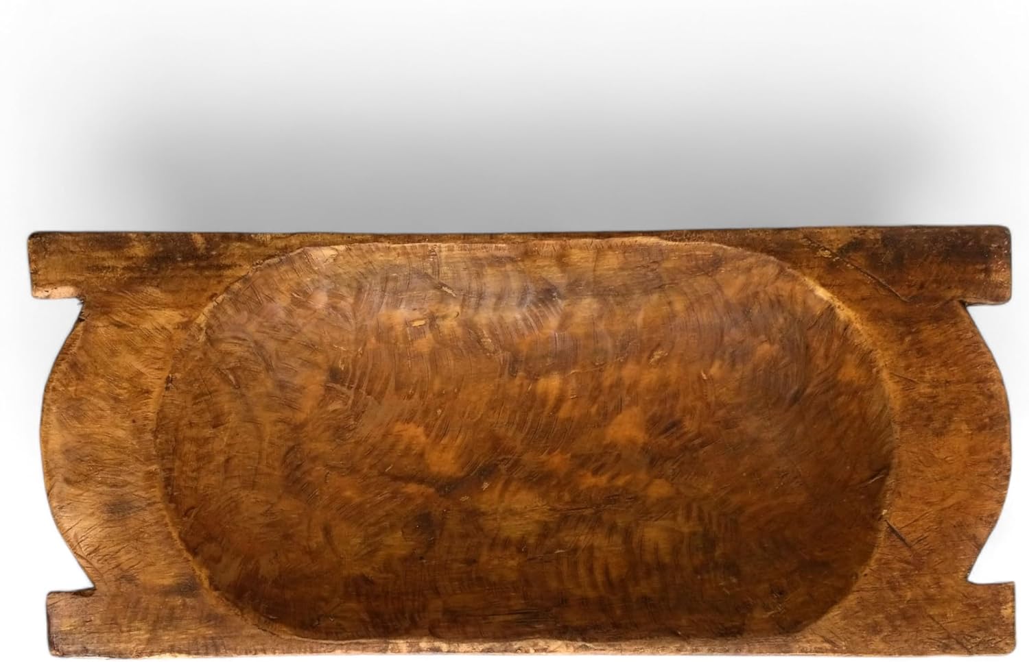 Ranch Junkie Mercantile 26"-27" Decorative Wood Dough Bowl, The Montana Large Decorative Dough Bowl, Table Center Piece, Montana Decorative Bowl
