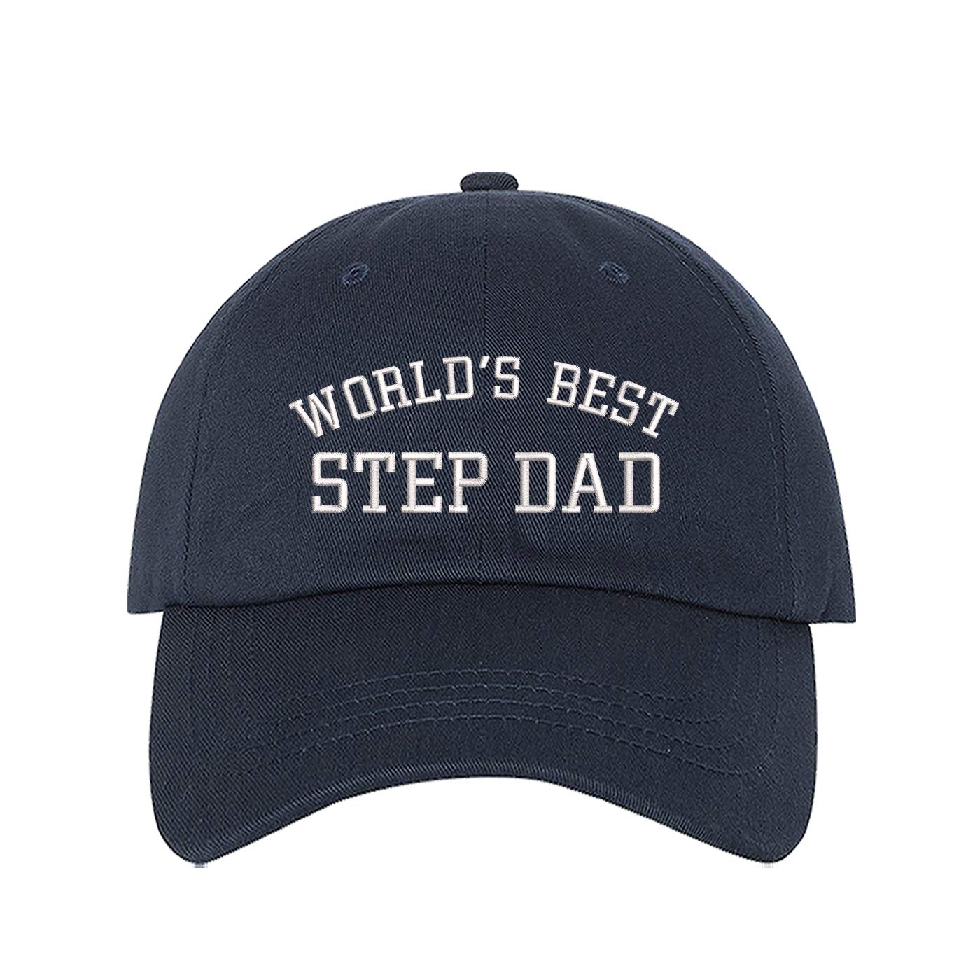Worlds Best Step Dad Embroidered Unisex Baseball Hat - Worlds Best Step Dad Dad Hat