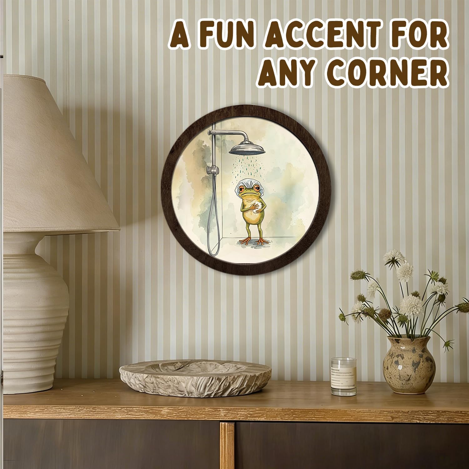 YZSLA Funny Bathroom Wall Art Decor,Kids Bathroom Decor image 3