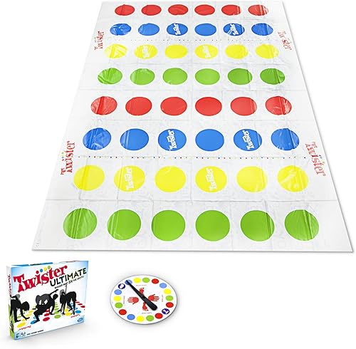 Miniatura 2 de Twister Ultimate Alfombrilla más grande, manchas más coloreadas, familia, juego de fiesta para niños mayores de 6 años compatible con Alexa