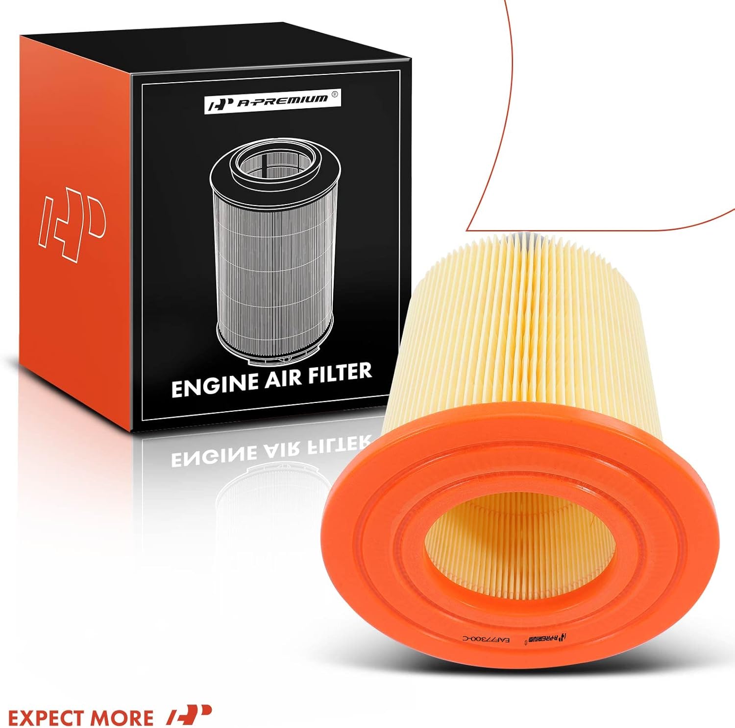 A-Premium 2-PC Engine Air Filter Compatible with Ford Mustang 1994-2000, Contour 1998-2000