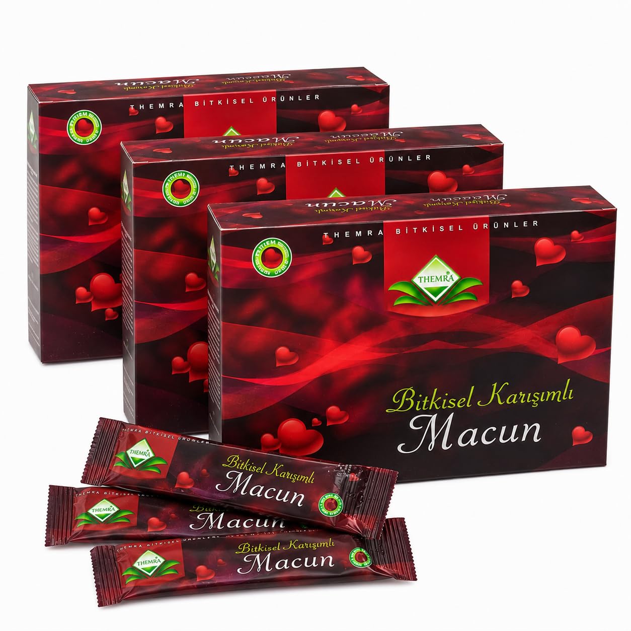 Aphrodisiac Miód Macun Patyczki 36 x 12 g - Ultra-skoncentrowana roślinna pasta miodowa dla energii, witalności, pożądania, wytrzymałości i intymnego dobrego samopoczucia - Mężczyzna Kobieta