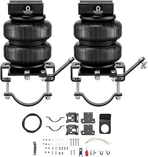 VEVOR Kit de Suspension Pneumatique Compatible avec Chevrolet Silverado 2500/3500HD and GMC Sierra 2500/3500HD 4WD RWD 2001-2010, Ressorts Pneumatiques, Charge 2268 kg, Pression 5-100 PSI, Voitures
