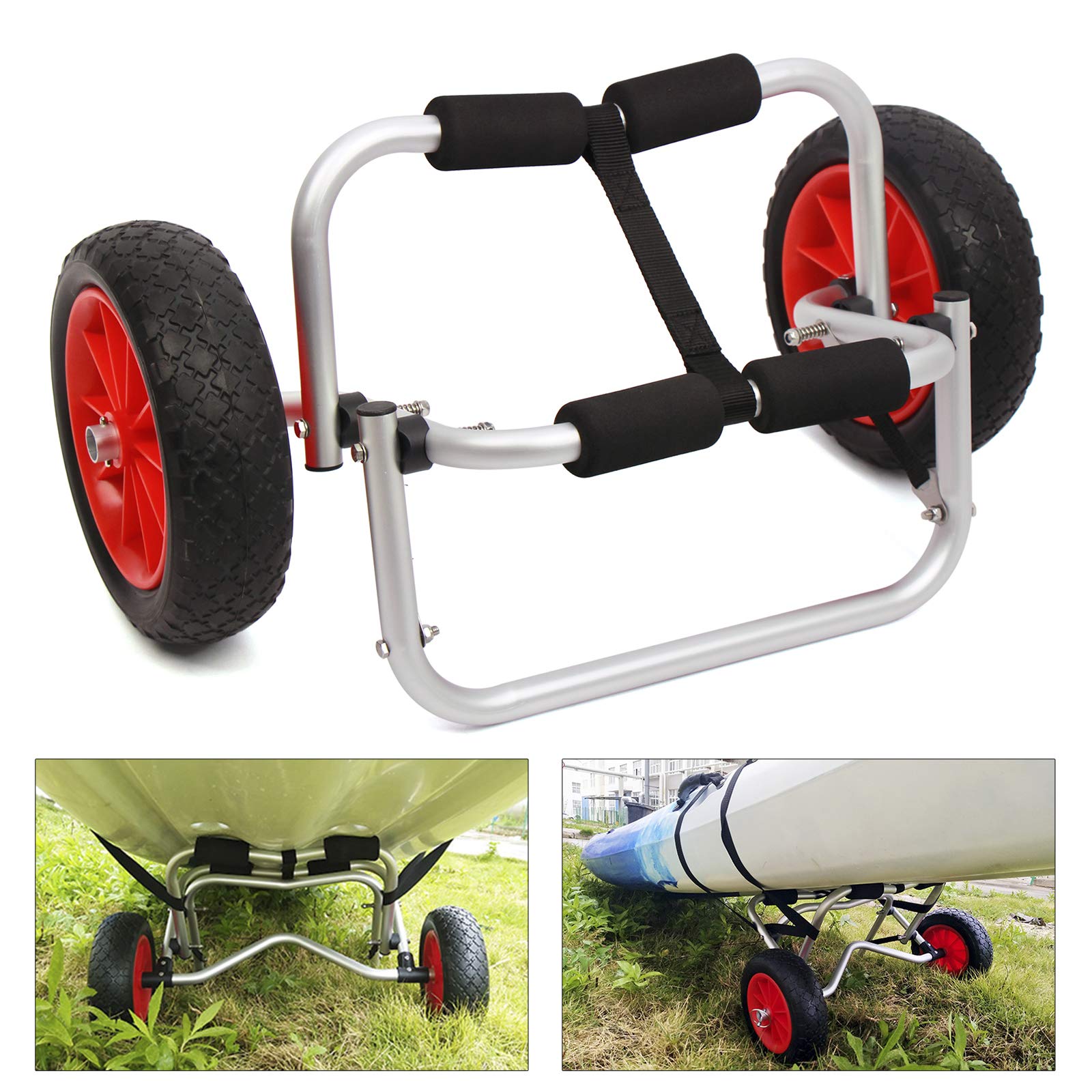10 Inch Kayak Trailer Transport Trolley Aluminum Boat Trolley Kayak