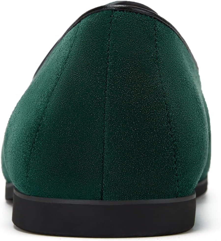 Journey West Men's Suede Leather Belgian Loafers for Men Slip-on Casual Penny Casual Loafers - Image 4