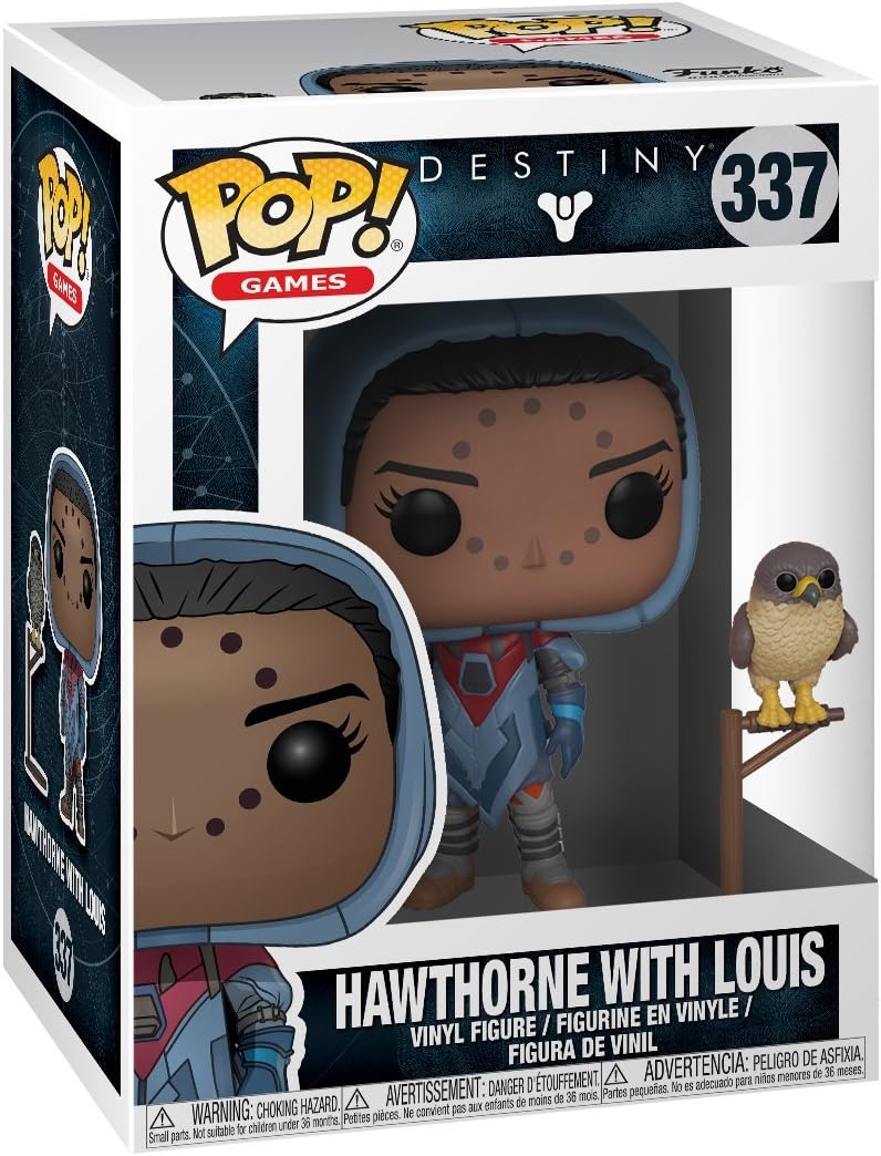 Funko Pop! Games: Destiny - Hawthorne with Hawk Vinyl Figure (Bundled with Pop Box Protector Case)