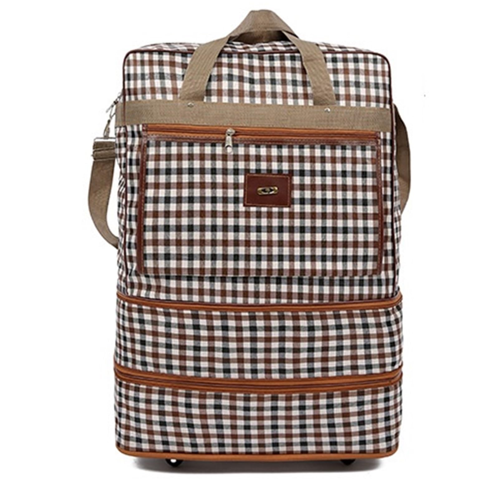 Borsone da viaggio Borsone con ruote espandibile extra large, leggero e multistrato, for viaggi riporlo facilmente, borsa for weekend o for una notte(1 layer 4 wheels)