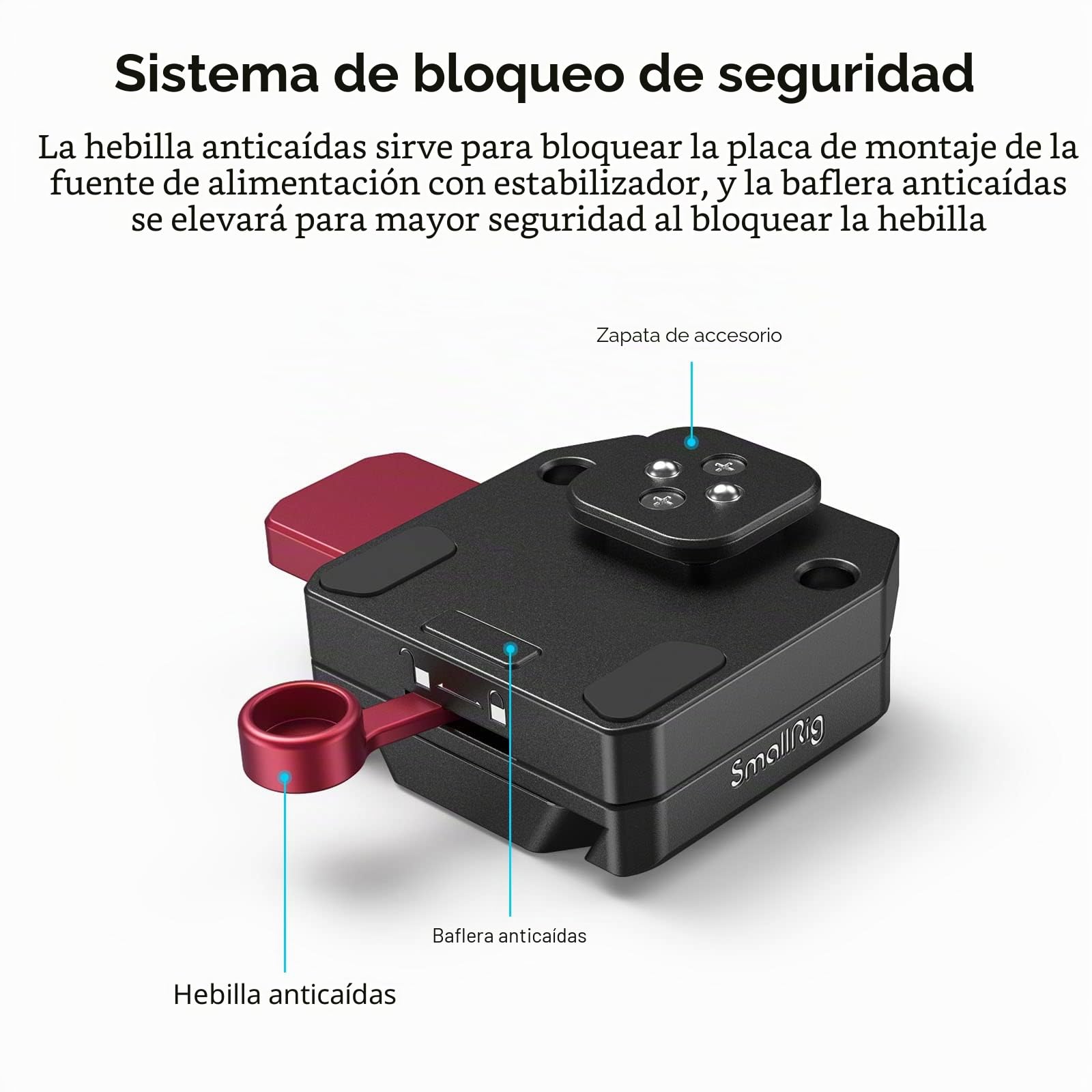 SMALLRIG Placa de Batería Mini V Mount para Gimbals DJI RS 3 / RS 3 Pro/RS 2 / RSC 2-4189