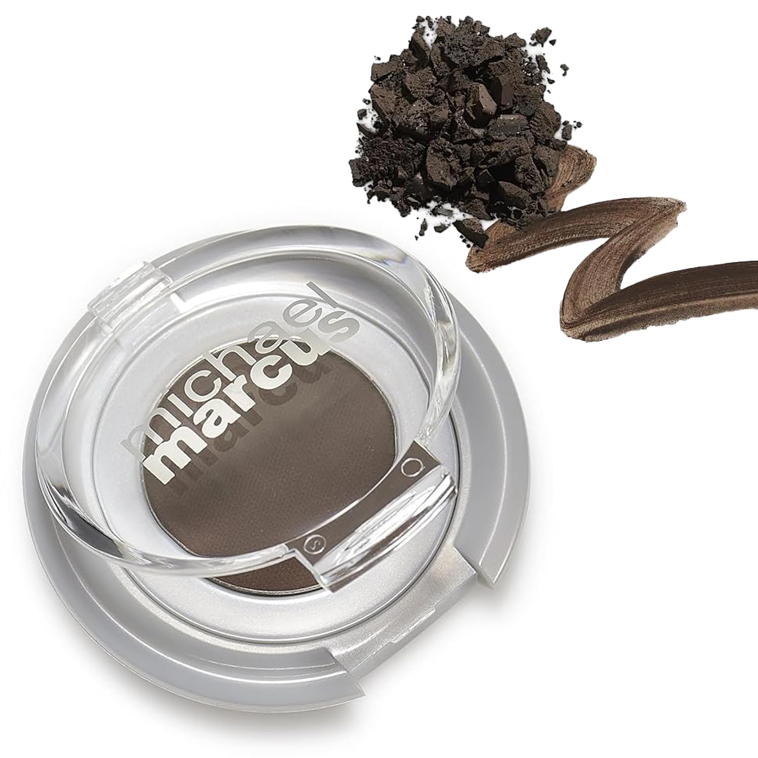 michael marcus Makeup Cake Eye Liner (Espresso) - Water Activated Dry Pressed, Long-Lasting, Vibrant Color & Smudge Resistant Brown Eyeliner - Cruelty & Paraben Free - For Beginner & Pro Makeup Artist