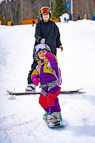 Miniatura 5 de MDXONE Arnés de snowboard para niños con correa retráctil y amortiguadores y arnés de asiento extraíble