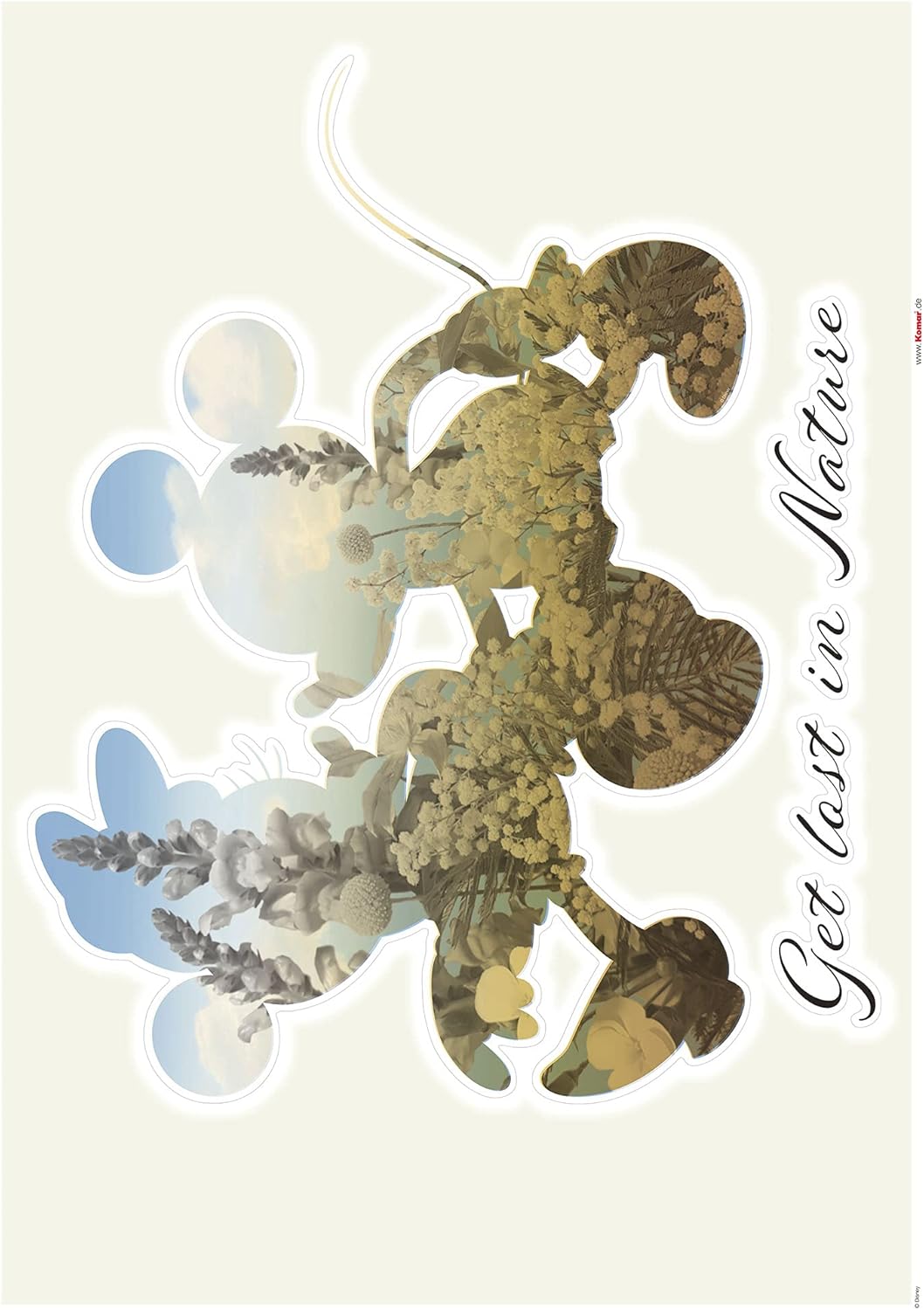 Komar Disney Wall Sticker Mickey Get Lost - 50 x 70 cm (Width x Height) - 5 Pieces - Decorative Sticker, Wall Sticker, Wall Sticker, Wall Decoration, Children's Room - 14092h