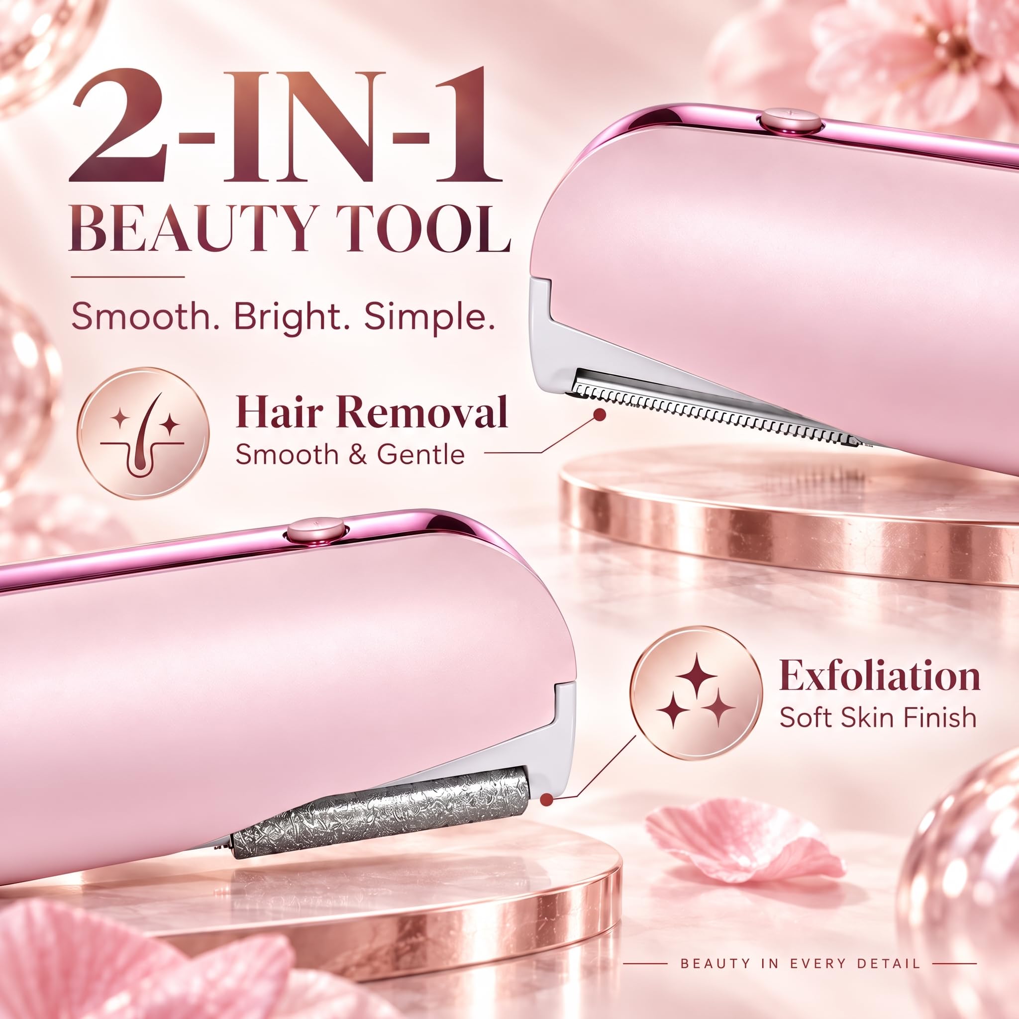Maquinillas de afeitar eléctricas para mujer, color rosa