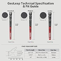 Vista 5 de Geoleap Golf Grips Set of 13- Grips with Tapes and Grips with All Repair Kits for Choice,Hybrid Golf Club Grips All Weather Contral, High Feedback &