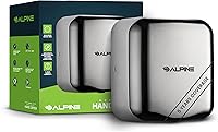 Vista 10 de Alpine - Secador de manos automático comercial - Secador de manos de aire de alta velocidad para el hogar, restaurante, baño y zonas de alto Negro