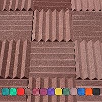 Vista 20 de Espuma acústica insonorizada para estudio, color amarillo, paneles estilo cuña de 12 x 12 x 2 pulgadas, paquete de 4