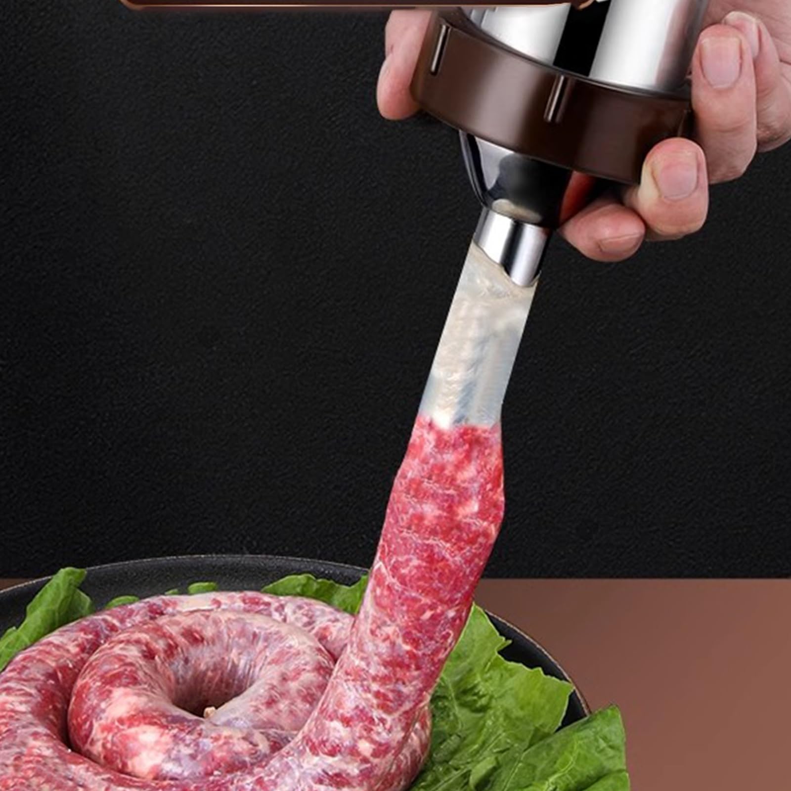 304 Acero Comestible Salchicha Máquina Linker, Salchicha Tubos Relleno con Boquilla Pulida Y Lisa, Tubos Ampliada, Enema Rápido, Fácil De Limpiar, Adecuado for Uso Doméstico