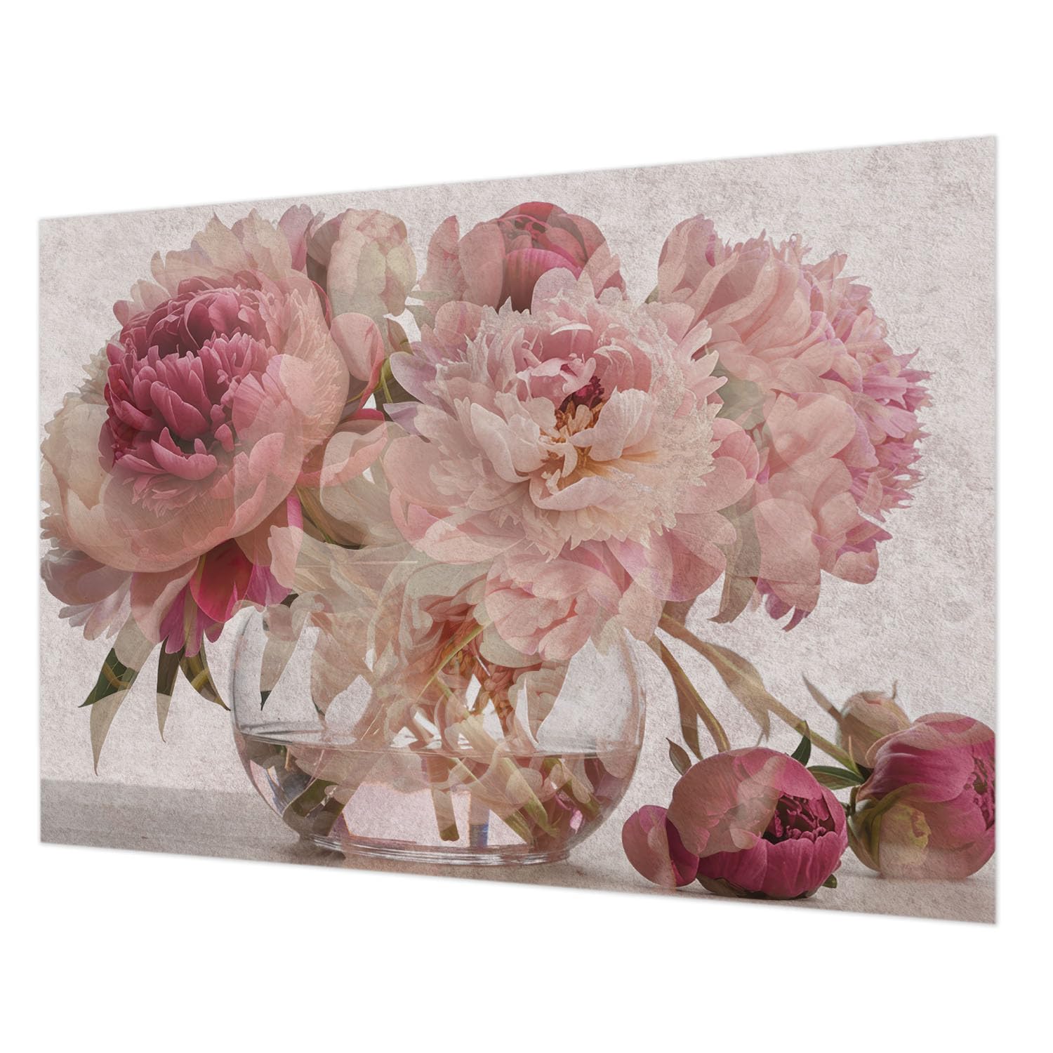 Papier peint intissé pivoine 208x146 cm pour créer un salon cocooning