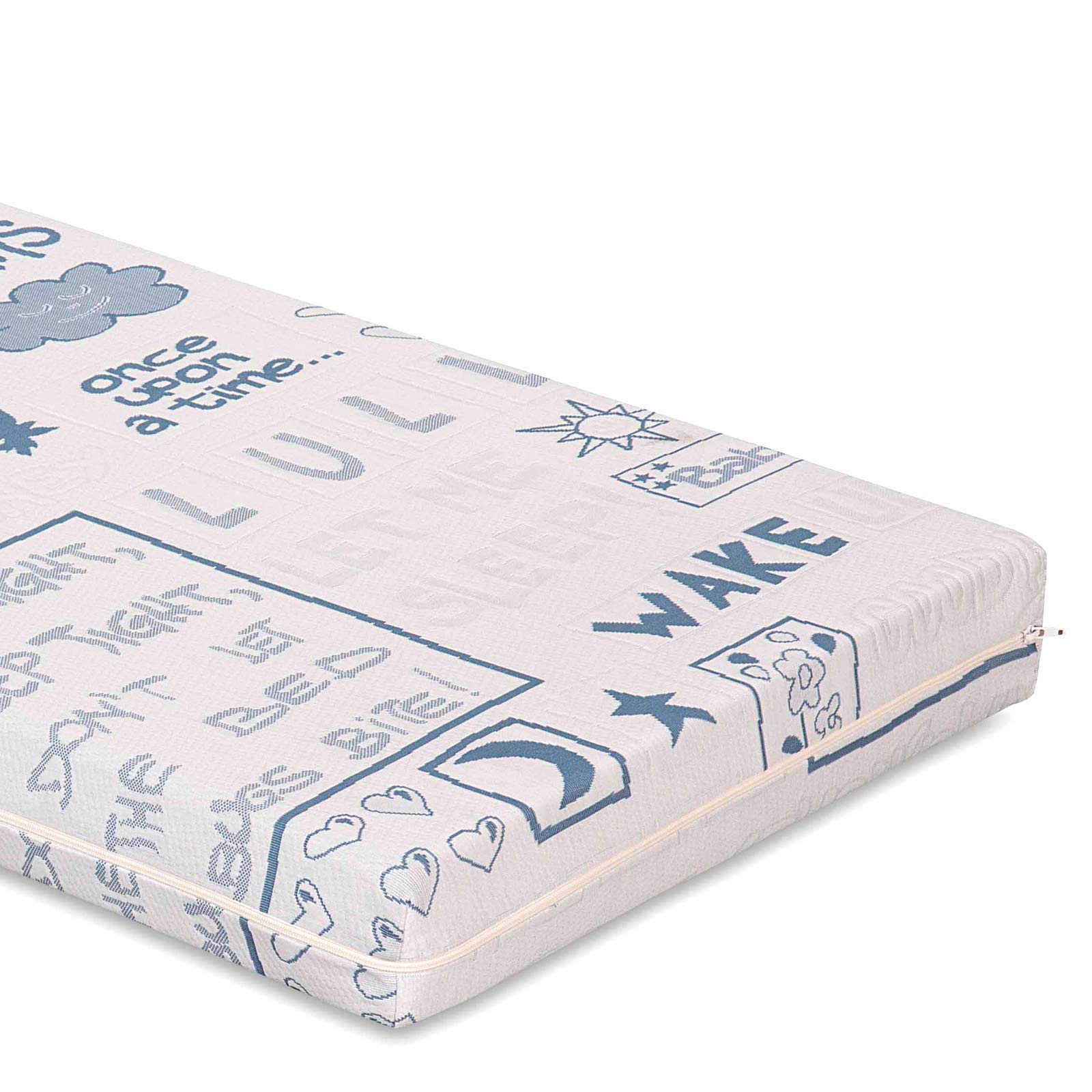 Kapok opklapbaar kindermatras, 70 cm breed | Blauw | 1030469935