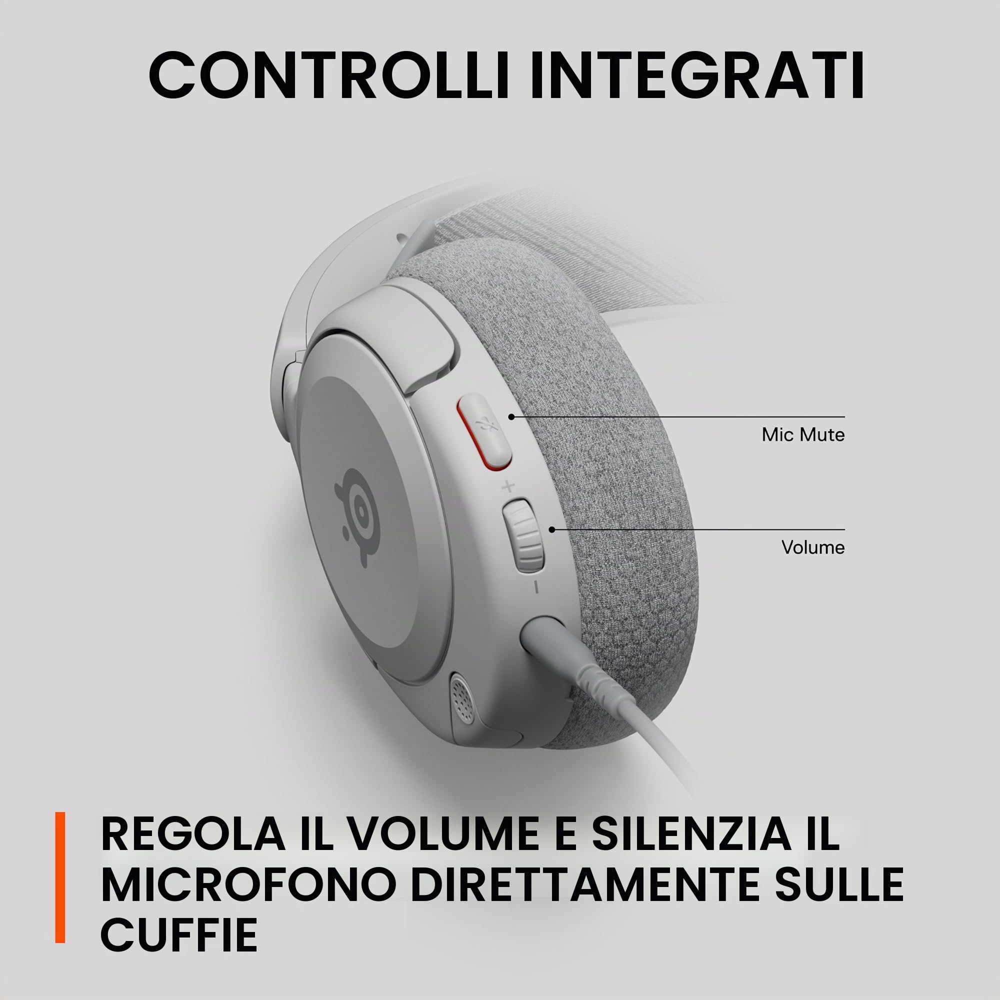 SteelSeries NUOVO Cuffie da gioco multi-sistema Arctis Nova 1 - Driver Hi-Fi - Audio spaziale a 360° - Design confortevole - Durevole - Ultra leggero - Microfono con cancellazione del rumore - PC,
