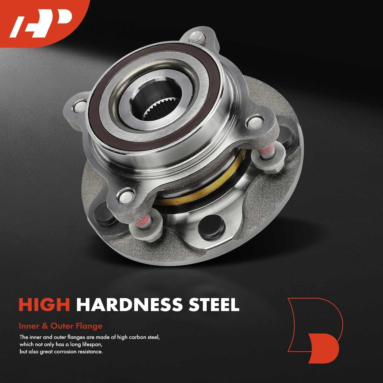 A-Premium 2 x Front Wheel Bearing and Hub Assembly with 5-Lug Compatible with Toyota Tundra 2007-2018, Sequoia 2008-2018, 4WD